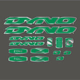 DYNO - 1998 ZONE decal set for Black frame - old school bmx - Bmx Products AU