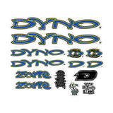 DYNO - 2000 ZONE decal set for chrome frame - Bmx Products AU