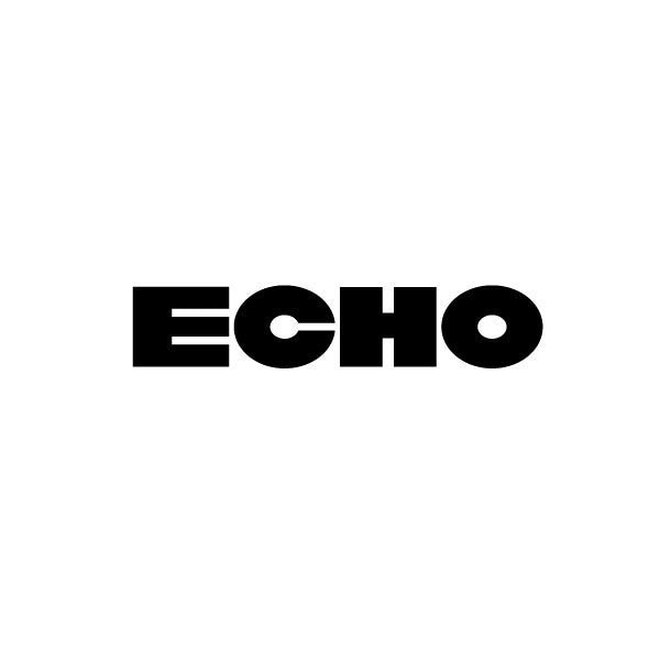 Echo - Helmet Decal - Die cut - BLACK decal - old school bmx - Bmx Products AU