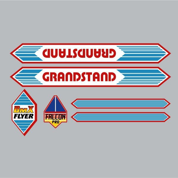 Falcon Pro - Gandstand decal set - Old School BMX - Bmx Products AU