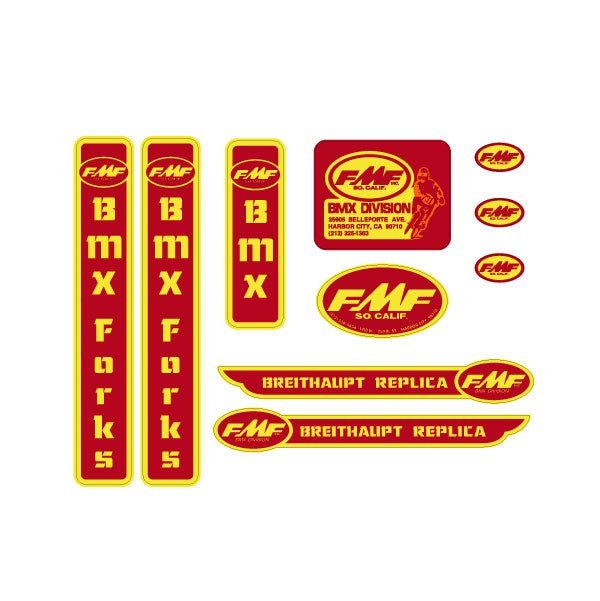 FMF - Breithaupt Replica decal set - old school bmx - Bmx Products AU