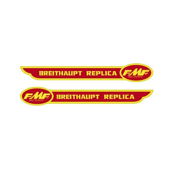 FMF - Breithaupt Replica Downtube decals - old school bmx - Bmx Products AU