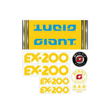 Giant - EX - 200 decal set - old school bmx - Bmx Products AU