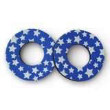 Grip Donuts - (Pair) - BLUE - STARS - old school bmx - Bmx Products AU