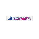 GT - 1986 PRO World Tour - Pink and blue on clear - BAR decal - Old school bmx - Bmx Products AU