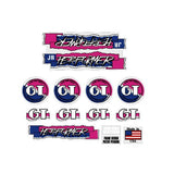 GT - 1987 JR Performer - on Clear decal set - Old school bmx - Bmx Products AU