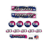 GT - 1987 PRO Freestyle Tour - on Clear decal set - Old school bmx - Bmx Products AU