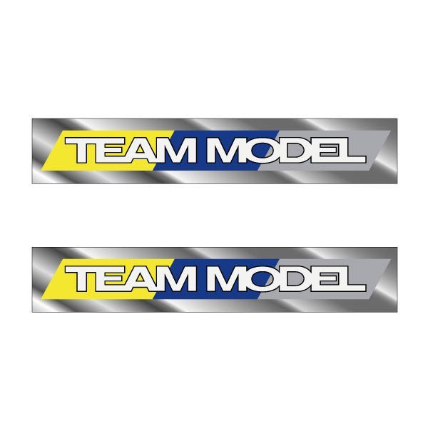 GT - 1987 TEAM MODEL - Chrome - chain stay decal set - Old school bmx - Bmx Products AU