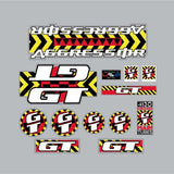 GT - 1990 Aggressor - on Clear decal set - Old school bmx - Bmx Products AU
