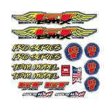 GT - 1993 Pro Series Team - Chrome decal set - Old school bmx - Bmx Products AU