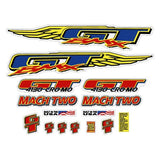 GT - 1996 Mach Two - for chrome frame decal set - Old school bmx - Bmx Products AU