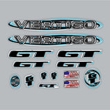GT - 1999 Vertigo decal set - for chrome frame - Old school bmx - Bmx Products AU