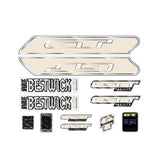 GT - 2001 Jamie Bestwick Pro Model - beige white for maroon frame decal set - Old school bmx - Bmx Products AU