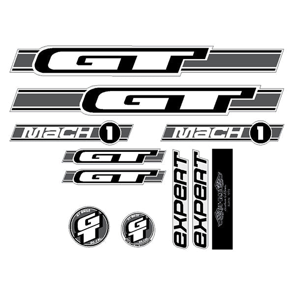 GT - 2003 Mach One EXPERT - Blue frame Clear decal set - Old school bmx - Bmx Products AU