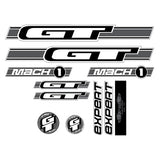GT - 2003 Mach One EXPERT - Blue frame Clear decal set - Old school bmx - Bmx Products AU
