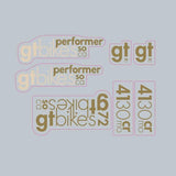 GT - 2009 - Performer - for bronze frame - on clear - old school bmx - Bmx Products AU