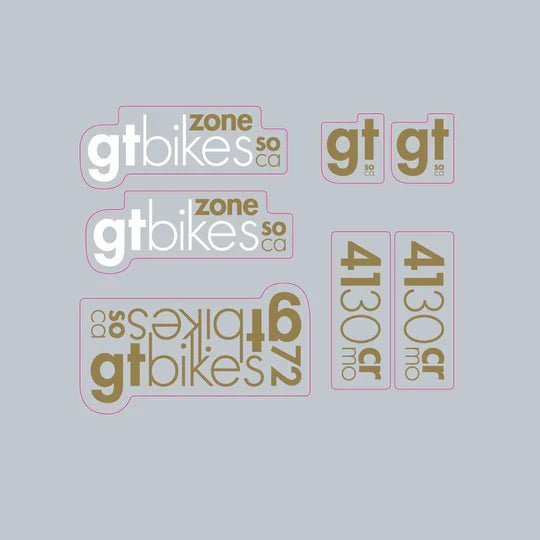 GT - 2009 - Zone - for black frame - on clear - Bmx Products AU