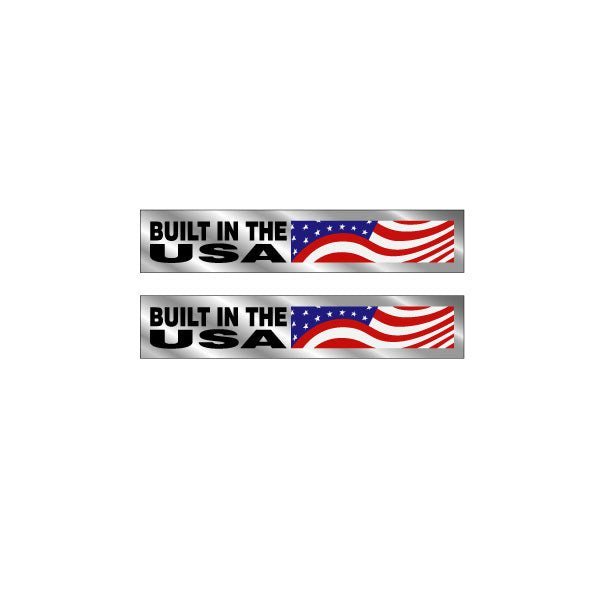 GT - 90's "BUILT IN THE USA" chainstay decals on chrome - Old school bmx - Bmx Products AU