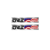 GT - 90's "BUILT IN THE USA" chainstay decals on chrome - Old school bmx - Bmx Products AU