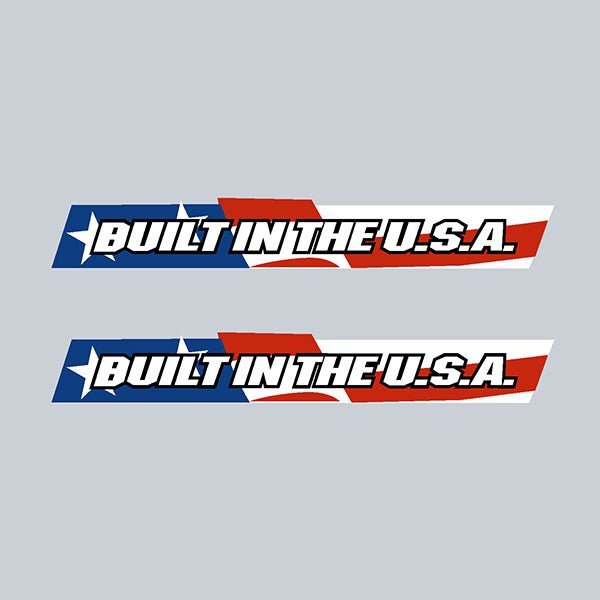 GT - 90's "BUILT IN THE USA" FULL FLAG chainstay decals - Old school bmx - Bmx Products AU