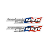 GT - 90's "HANDMADE IN THE USA" FLAG chainstay decals - Old school bmx - Bmx Products AU