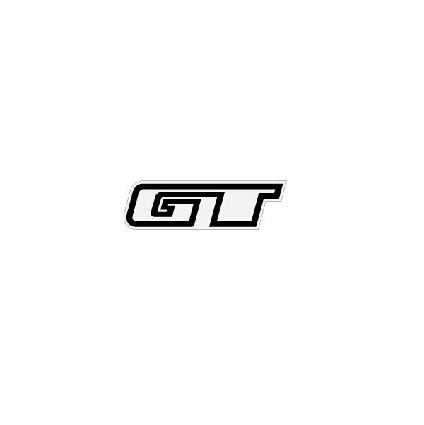 GT - 90's Seatclamp decal - Outline Black on clear - Old school bmx - Bmx Products AU