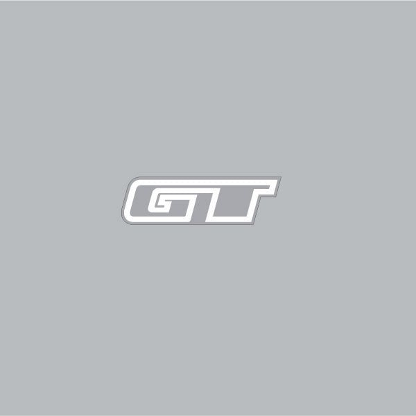 GT - 90's Seatclamp decal - Outline White on clear - Old school bmx - Bmx Products AU