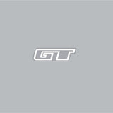 GT - 90's Seatclamp decal - Outline White on clear - Old school bmx - Bmx Products AU