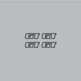 GT bmx - Mohawk hub decals in black - Bmx Products AU