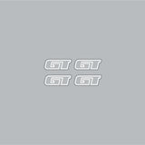 GT bmx - Mohawk hub decals in White - Bmx Products AU