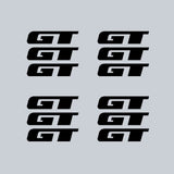 GT BMX - TRI SPOKE Mag wheel decals - BLACK - Old school bmx - Bmx Products AU