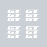 GT BMX - TRI SPOKE Mag wheel decals - WHITE - Old school bmx - Bmx Products AU