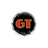 GT - Santa Ana - BLACK coin decal - Old school bmx - Bmx Products AU