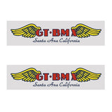 GT - Santa Ana chrome decal set - Old school bmx - Bmx Products AU