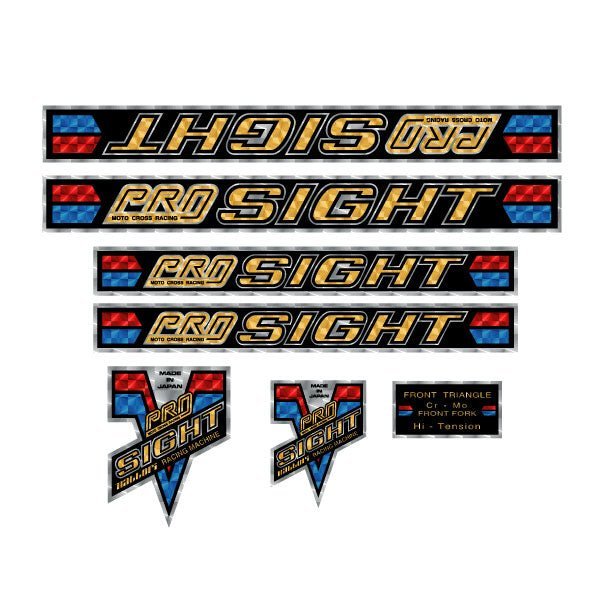 Hattori - Pro Sight PRISM decal set - Old school bmx - Bmx Products AU