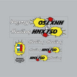 Healing - HMX750 decal set for blue frame - Old school bmx - Bmx Products AU