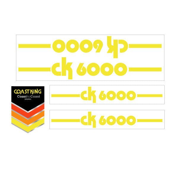 Huffy - CK6000 Coast to Coast decal set - Old School BMX - Bmx Products AU