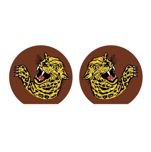 Jag Team Gusset decal set - Brown - Old school bmx - Bmx Products AU