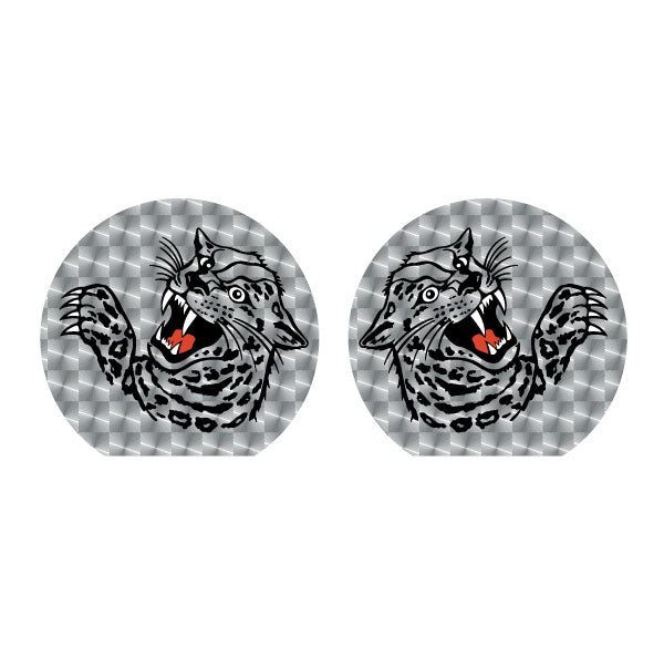 Jag Team Gusset decal set - SILVER - Old school bmx - Bmx Products AU