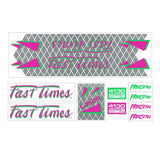 Jamis - Fast times Freestyle Magenta bmx decal set - old school bmx - Bmx Products AU