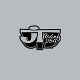 JT Racing - 3D logo - black clear decal - Old School BMX - Bmx Products AU