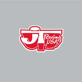 JT Racing - 3D logo - Red & White decal - Old School BMX - Bmx Products AU