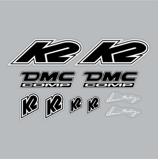 K2 - DMC COMP decal set - Old School BMX - Bmx Products AU
