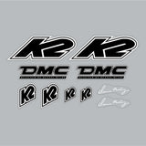 K2 - DMC decal set - Old School BMX - Bmx Products AU