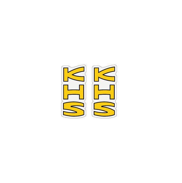 KHS - Yellow Black fork decals - Old School BMX - Bmx Products AU