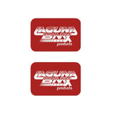 Laguna - Seat clamp decals in RED - old school bmx
