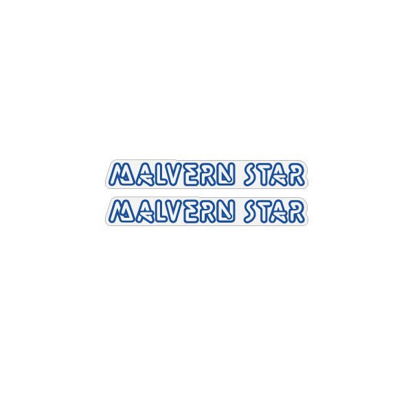 Malvern Star - BLUE side seat decals - old school bmx - Bmx Products AU