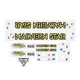 Malvern Star - FREESTYLE 500 Yellow Black decal set - old school bmx - Bmx Products AU