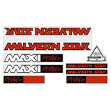 Malvern Star - Maxi FREESTYLE Gen 4 red decal set - old school bmx - Bmx Products AU