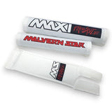 Malvern Star - Maxi Freestyle - WHITE with 3 color print pad set - old school bmx - Bmx Products AU